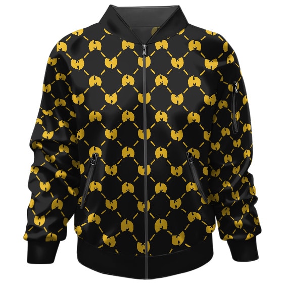 Rap Group Wu-Tang Clan Killer Bee Icon Pattern Bomber Jacket