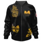 Rap Icon Wu-Tang Clan Graffiti Art Black Bomber Jacket