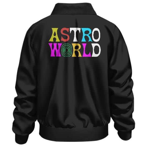 Travis Scott Astroworld Art Pattern Bomber Jacket