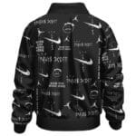 Travis Scott Cactus Jack Collab Logo Pattern Bomber Jacket