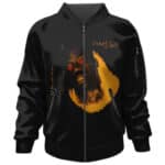 Travis Scott Cactus Jack Portrait Art Black Bomber Jacket