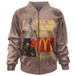 Travis Scott Cactus Jack X McDo Grunge Bomber Jacket