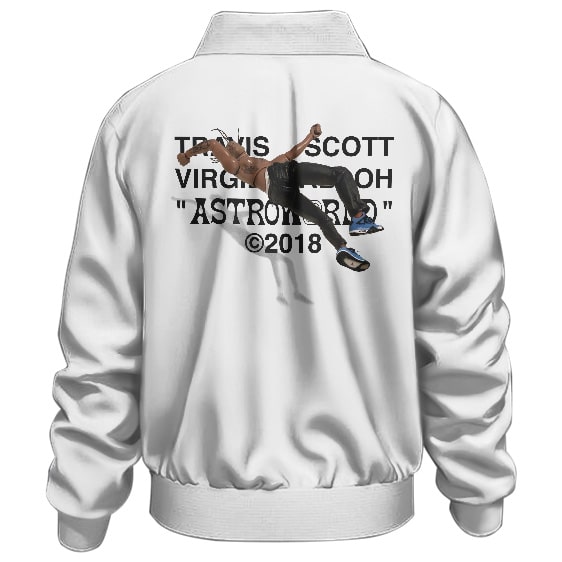Travis Scott Virgil Abloh Astroworld White Bomber Jacket