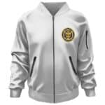 Wu-Tang Clan Demon Samurai Logo White Bomber Jacket