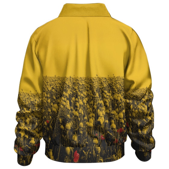 Wu-Tang Clan Flower Field Theme Retro Bomber Jacket