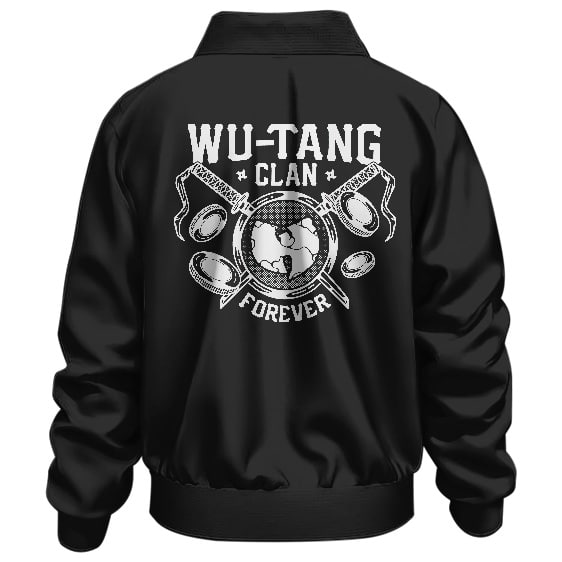 Wu-Tang Clan Forever Minimalist Logo Black Bomber Jacket