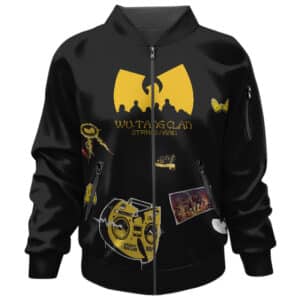 Wu-Tang Clan Strikes Again Icons Art Black Bomber Jacket