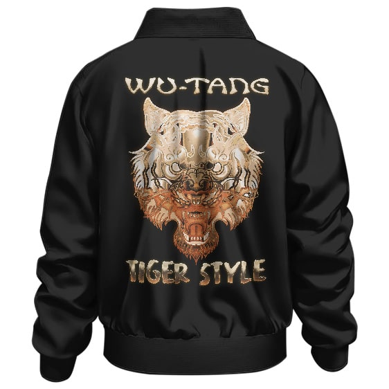 Wu-Tang Clan Tiger Style Logo Epic Black Bomber Jacket
