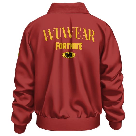 Wu-Wear Fortnite X Wu-Tang Logo Red Bomber Jacket