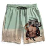 Thug Life Tupac Shakur Gun & Radio Art Dope Board Shorts