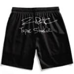 Thug Life Tupac Shakur Signature Typography Art Board Shorts