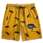 Tupac Shakur Iconic Head Bandana Logo Yellow Board Shorts