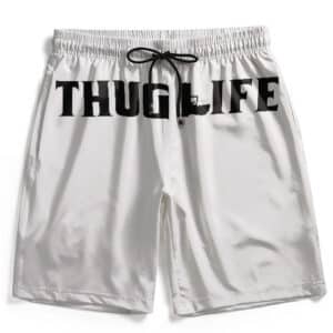 2Pac Makaveli Shakur Thug Life Pistol Gun Logo Swim Trunks