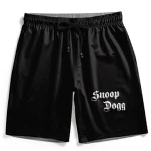 American Rap Icon Snoop Dogg Typography Art Swim Trunks