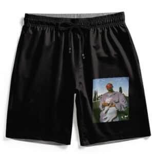 Awesome Snoop Dogg With His Pet Cat Photo Art Gym Shorts