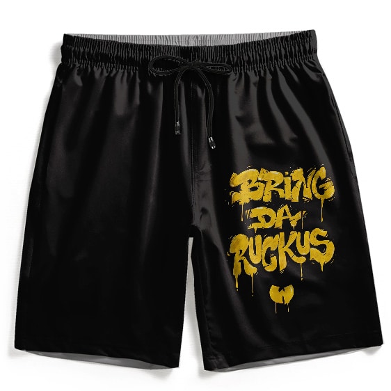 Bring Da Ruckus Drip Typography Art Wu-Tang Clan Swim Shorts