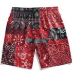 Classic Tupac Amaru Shakur Photo Bandana Pattern Swim Trunks