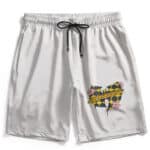 Cool Wu-Tang Forever Flower Icon Minimalist Art White Swim Shorts