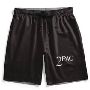 Death Row Records 2Pac Typography Art Dope Beach Shorts