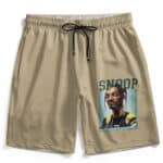 Hip-Hop Rapper Snoop Dogg Braided Hair Portrait Art Swim Trunks