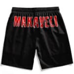 Rap Icon Tupac Makaveli Name Art Black Red Swim Trunks