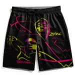 Rap Icons 2Pac & Biggie Silhouette Pop Art Cool Board Shorts