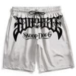 Snoop Dogg Gangsta Typography Weed Leaf Art Beach Shorts