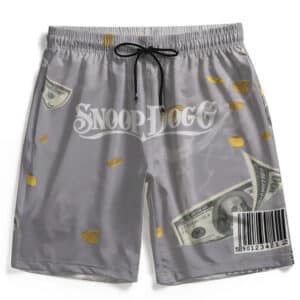 Snoop Dogg Money Coin Smoke Artwork Dope Beach Shorts