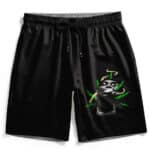 Stoner Snoop Dogg Smoking Weed Monochrome Art Swim Shorts