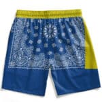Super Bowl Blue & Yellow Bandana Snoop Dogg Board Shorts