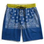 Super Bowl Blue & Yellow Bandana Snoop Dogg Board Shorts