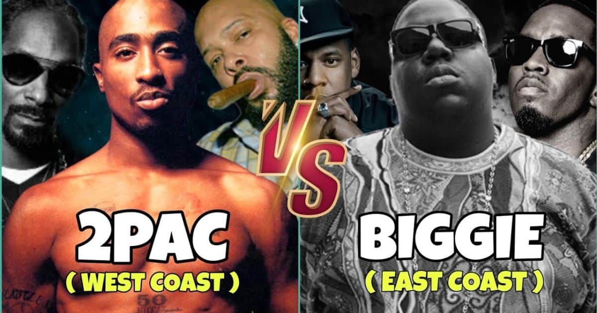 Tupac and East Coast vs. West Coast Rivalry The Story Behind the Feud