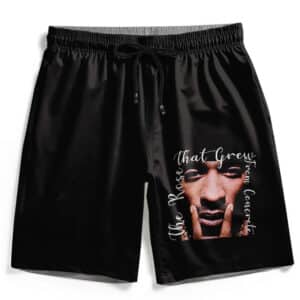 Tupac's Album The Rose That Grew From Concrete Board Shorts