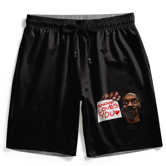 West Coast Rapper Snoop Dogg Loves You Design Gym Shorts