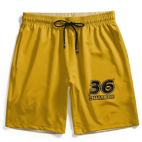 Wu-Tang Clan 36 Chambers Minimalist Logo Yellow Men's Shorts