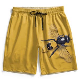 Wu-Tang Clan Killer Bee Logo Art Yellow Men's Shorts
