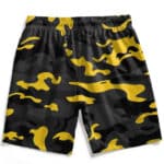 Wu-Tang Clan Yellow Camouflage Print Badass Swim Trunks
