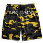 Wu-Tang Clan Yellow Camouflage Print Badass Swim Trunks