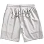 Young Snoop Dogg Classic Photo Signature White Beach Shorts