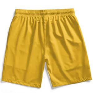 American Rap Group Wu-Tang Clan Minimalist Logo Yellow Men's Shorts