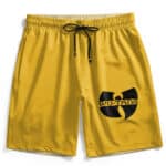 American Rap Group Wu-Tang Clan Minimalist Logo Yellow Men's Shorts