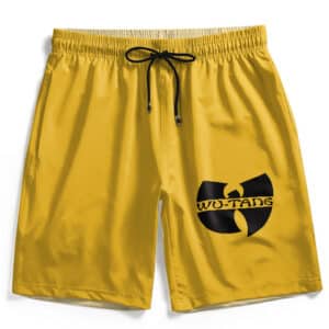 American Rap Group Wu-Tang Clan Minimalist Logo Yellow Men's Shorts