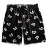 Hip-Hop Group Wu-Tang Clan Iconic Logo Pattern Gym Shorts