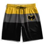 Rap Group Wu-Tang Clan Logo Tri-Colored Swim Trunks