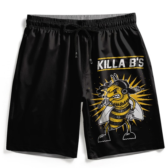 Wu-Tang Clan Killa B's Smoking Bee Logo Badass Board Shorts