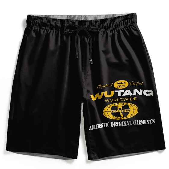 Wu-Tang Clan Worldwide Merch Logo Black Gym Shorts