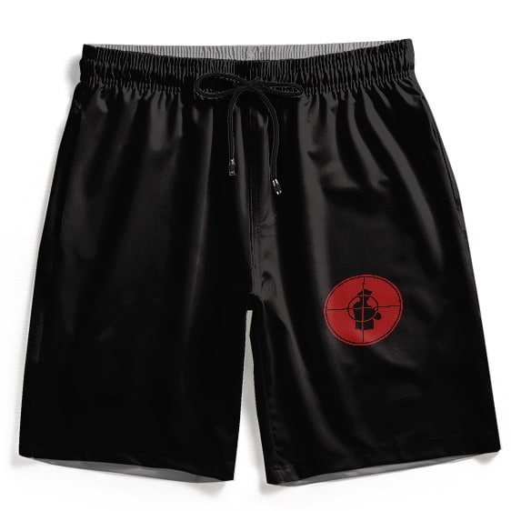 American Rap Group Public Enemy Red Logo Gym Shorts