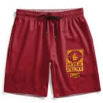 Awesome Public Enemy Crooks & Castles Logo Red Men's Shorts