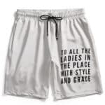 Biggie Smalls Big Poppa Song Lyrics Artwork Beach Shorts