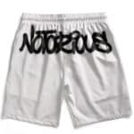 Call Me Big Poppa Notorious BIG Artwork White Swim Shorts